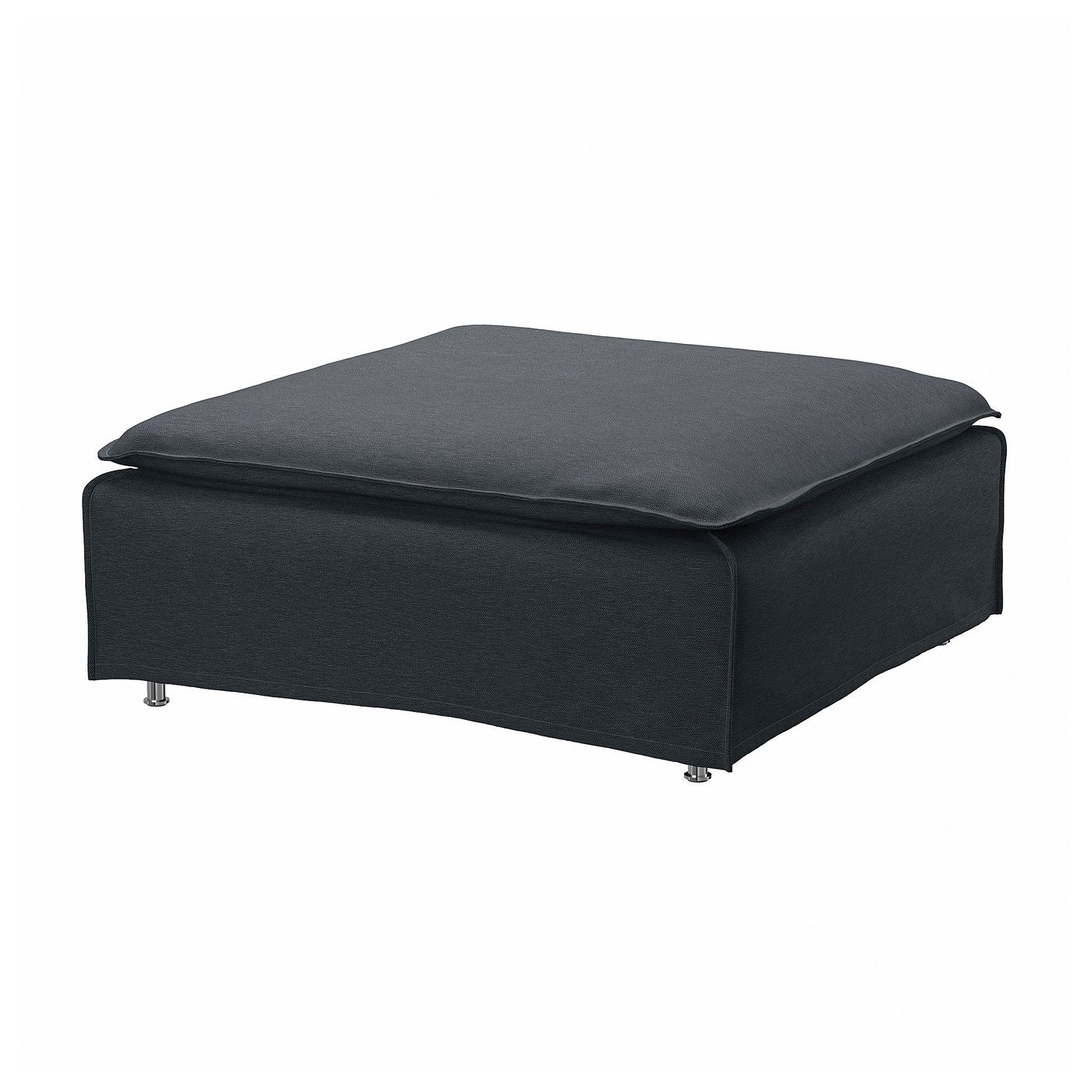 SÖDERHAMN cover for footstool, Knäbäck anthracite