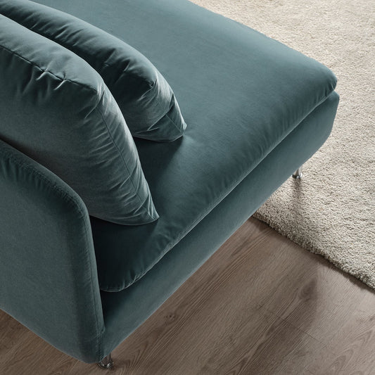 SÖDERHAMN 2-seat sofa with chaise longue, Alhamn dark grey-blue, 186 cm