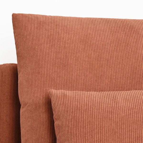 Ikea SÖDERHAMN - 2-seater sofa with chaise-longue, Kelinge rust