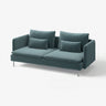 SÖDERHAMN 3-seat sofa, Alhamn dark grey-blue, 198 cm
