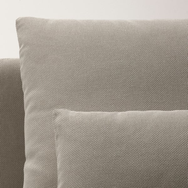 SÖDERHAMN 3-seater sofa, open end element/Fridtuna light beige ,