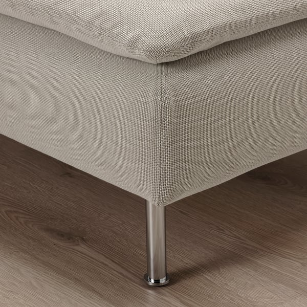 SÖDERHAMN 3-seater sofa, open end element/Fridtuna light beige ,