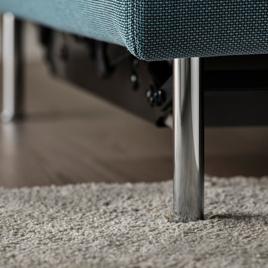SÖDERHAMN 3-seat sofa, with open end/Fridtuna dark grey-blue, 192 cm