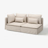 SÖDERHAMN 3-seat sofa, with open end/Gransel natural, 192 cm