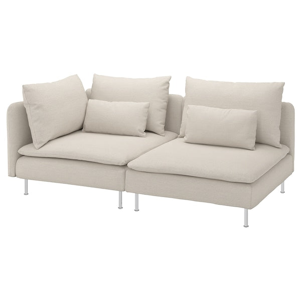 SÖDERHAMN - 3-seater sofa, open end/Gunnared beige