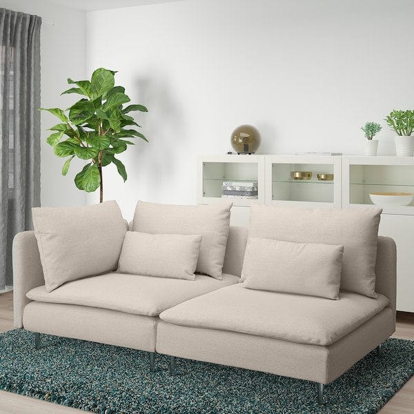 Ikea SÖDERHAMN - 3-seater sofa, open end/Gunnared beige