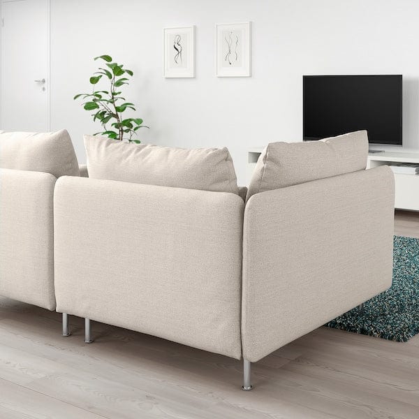 Ikea SÖDERHAMN - 3-seater sofa, open end/Gunnared beige