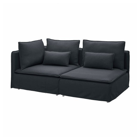 SÖDERHAMN 3-seater sofa, open end/Knäbäck anthracite