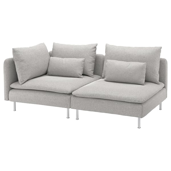 SÖDERHAMN 3-seat sofa, with open end/Tallmyra white/black, 6x14x99 cm