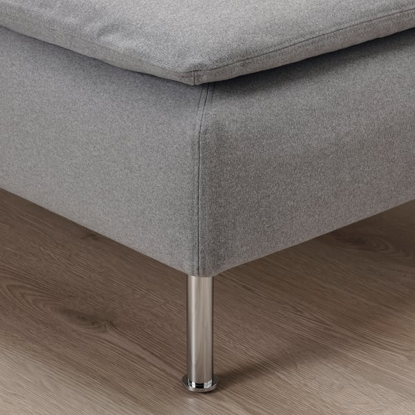 SÖDERHAMN 3-seater sofa, open end/Tonerud grey ,