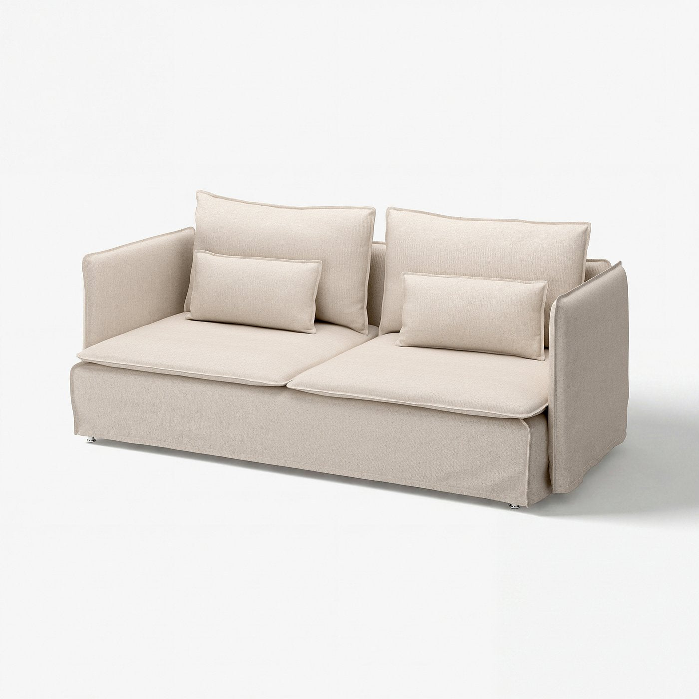 SÖDERHAMN 3-seat sofa, Gransel natural, 198 cm