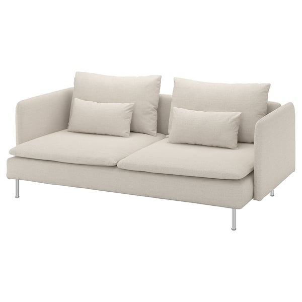 SÖDERHAMN 3-seat sofa, Gunnared beige, 186x14x99 cm