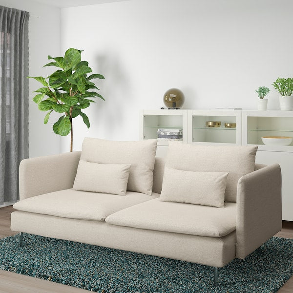 SÖDERHAMN - 3-seater sofa, Gunnared beige