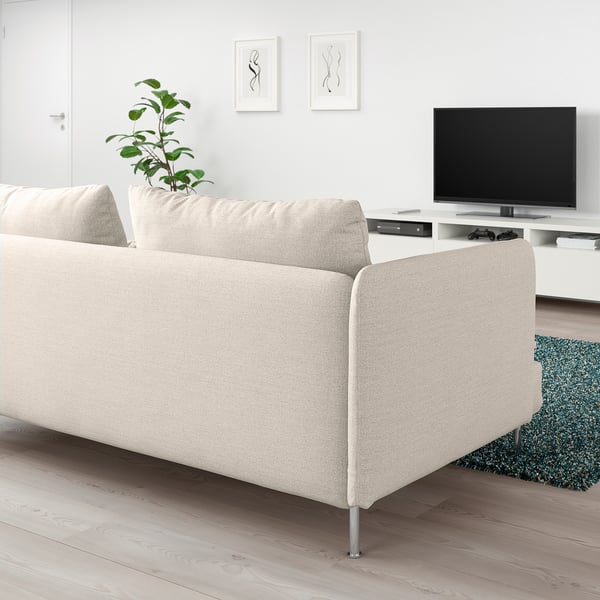 SÖDERHAMN 3-seat sofa, Gunnared beige, 186x14x99 cm