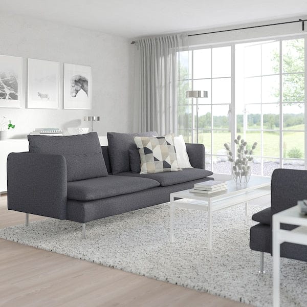 Ikea SÖDERHAMN - 3-seater sofa, Gunnared smoke grey