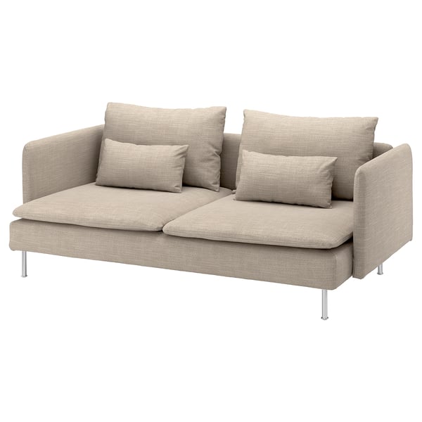 SÖDERHAMN 3-seat sofa, Hillared beige, 186x14x99 cm