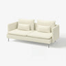 SÖDERHAMN 3-seat sofa, Johanneshov off-white, 198 cm