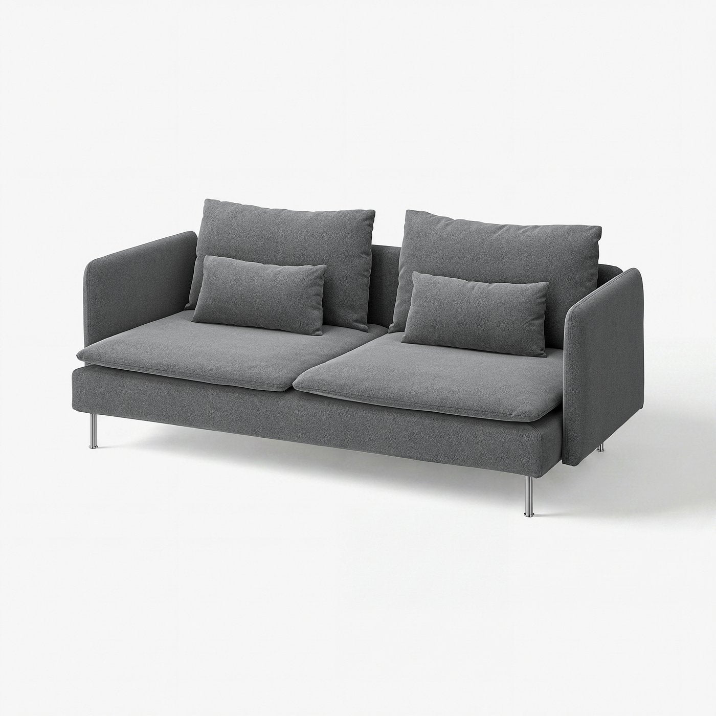 SÖDERHAMN 3-seat sofa, Johanneshov dark grey, 198 cm