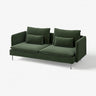 SÖDERHAMN 3-seat sofa, Johanneshov dark green, 198 cm