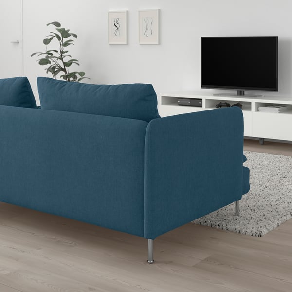 SÖDERHAMN 3-seat sofa, Tallmyra blue, 198 cm