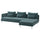 SÖDERHAMN 4-seat sofa with chaise longue, and open end/Alhamn dark grey-blue, 285 cm