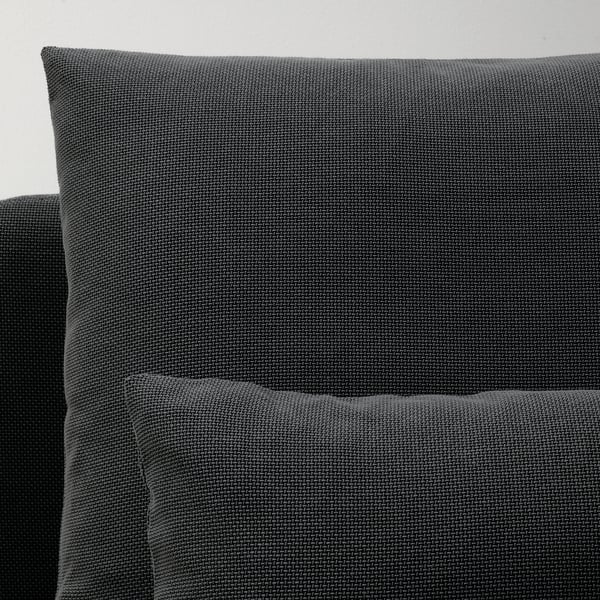 SÖDERHAMN 4-seat sofa with chaise longue, and open end Fridtuna/dark grey, 285 cm