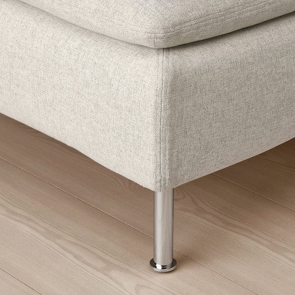 Ikea SÖDERHAMN - 4-seater sofa with chaise-longue and open end piece/Gunnared beige