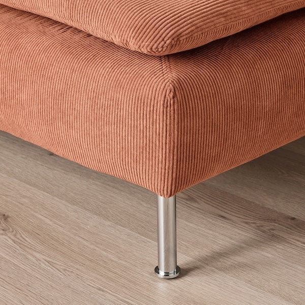 Ikea SÖDERHAMN - 4-seater sofa with chaise-longue, and Kelinge/rust open end piece