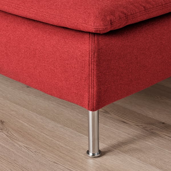 SÖDERHAMN - 4-seater sofa with chaise-longue and open end piece Tonerud/red