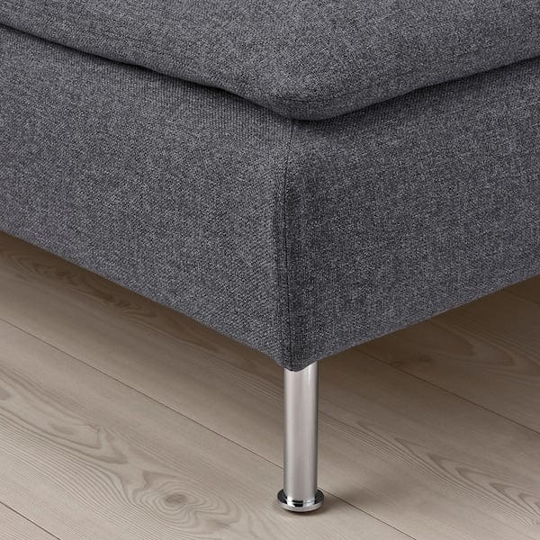 Ikea SÖDERHAMN - 4-seater sofa with chaise-longue, Gunnared smoke grey