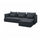 SÖDERHAMN 4-seat sofa with chaise longue, Knäbäck anthracite, 291 cm