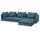 SÖDERHAMN 4-seat sofa with chaise longue, Tallmyra blue, 6x14x151 cm