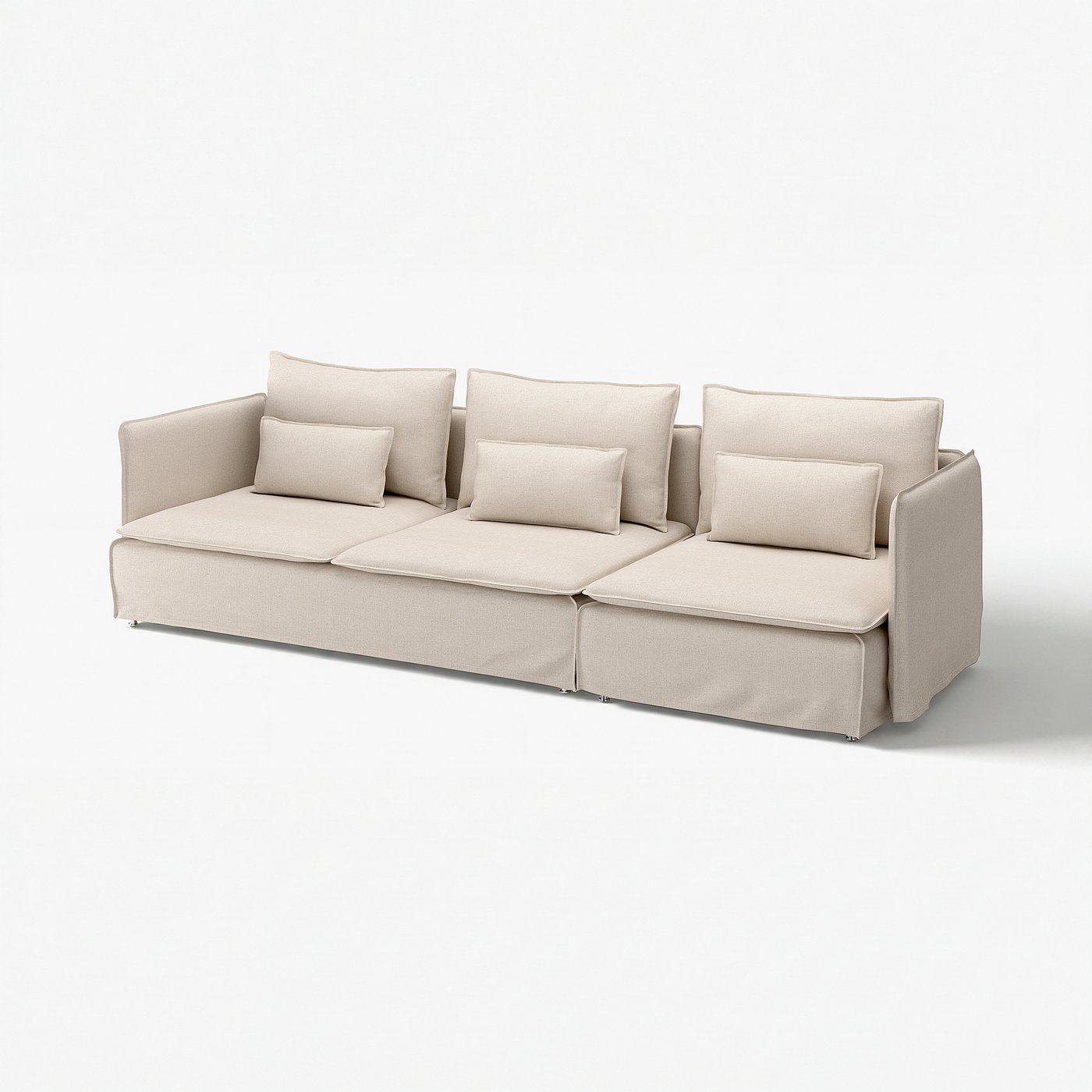 SÖDERHAMN 4-seat sofa, Gransel natural