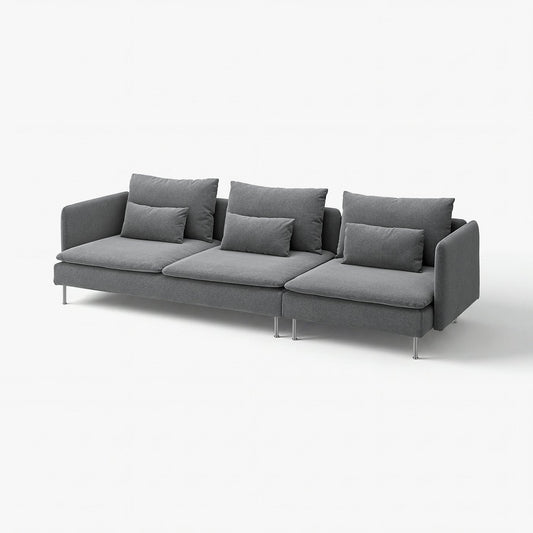 SÖDERHAMN 4-seat sofa, Johanneshov dark grey