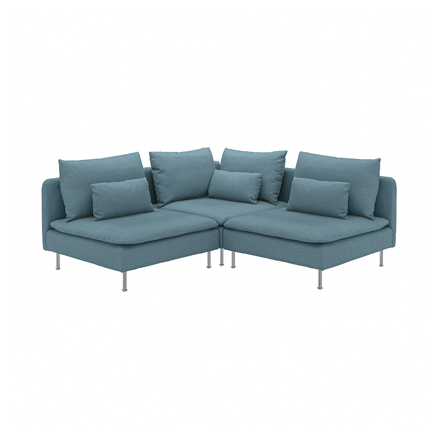 SÖDERHAMN corner sofa, 3-seat, Fridtuna dark grey-blue