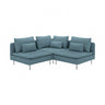 SÖDERHAMN corner sofa, 3-seat, Fridtuna dark grey-blue
