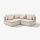 SÖDERHAMN corner sofa, 3-seat, Gransel natural