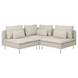 SÖDERHAMN corner sofa, 3-seat, Gunnared beige, 192x14x99 cm