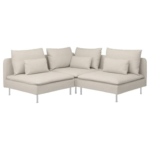 SÖDERHAMN - 3-seater corner sofa, Gunnared beige