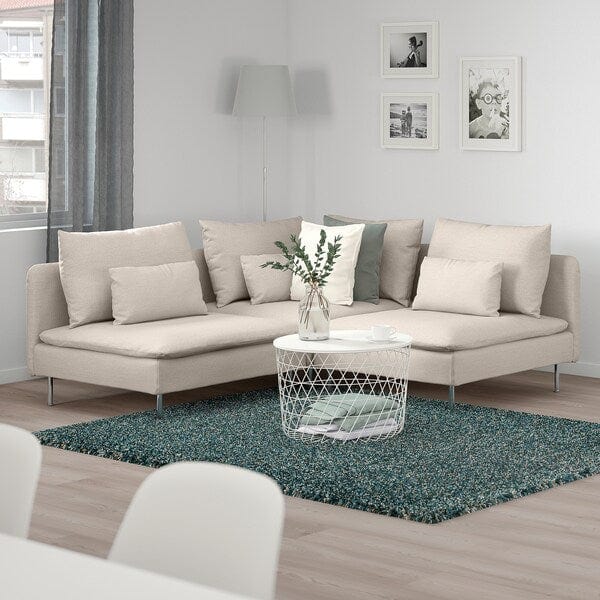 Ikea SÖDERHAMN - 3-seater corner sofa, Gunnared beige