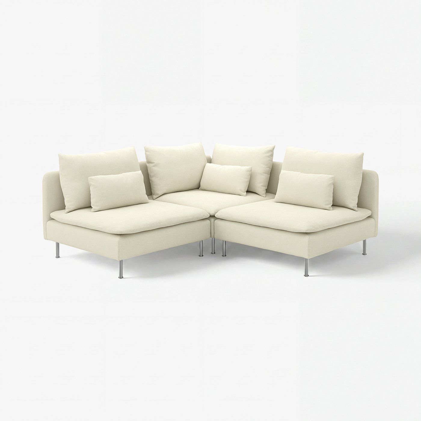 SÖDERHAMN corner sofa, 3-seat, Johanneshov off-white