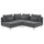 SÖDERHAMN corner sofa, 3-seat, Johanneshov dark grey