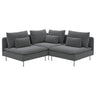 SÖDERHAMN corner sofa, 3-seat, Johanneshov dark grey