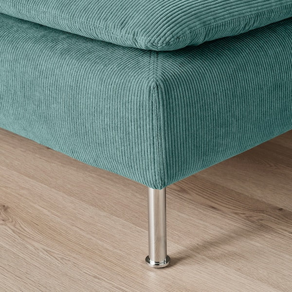 SÖDERHAMN - 3-seater corner sofa, Kelinge grey-turquoise