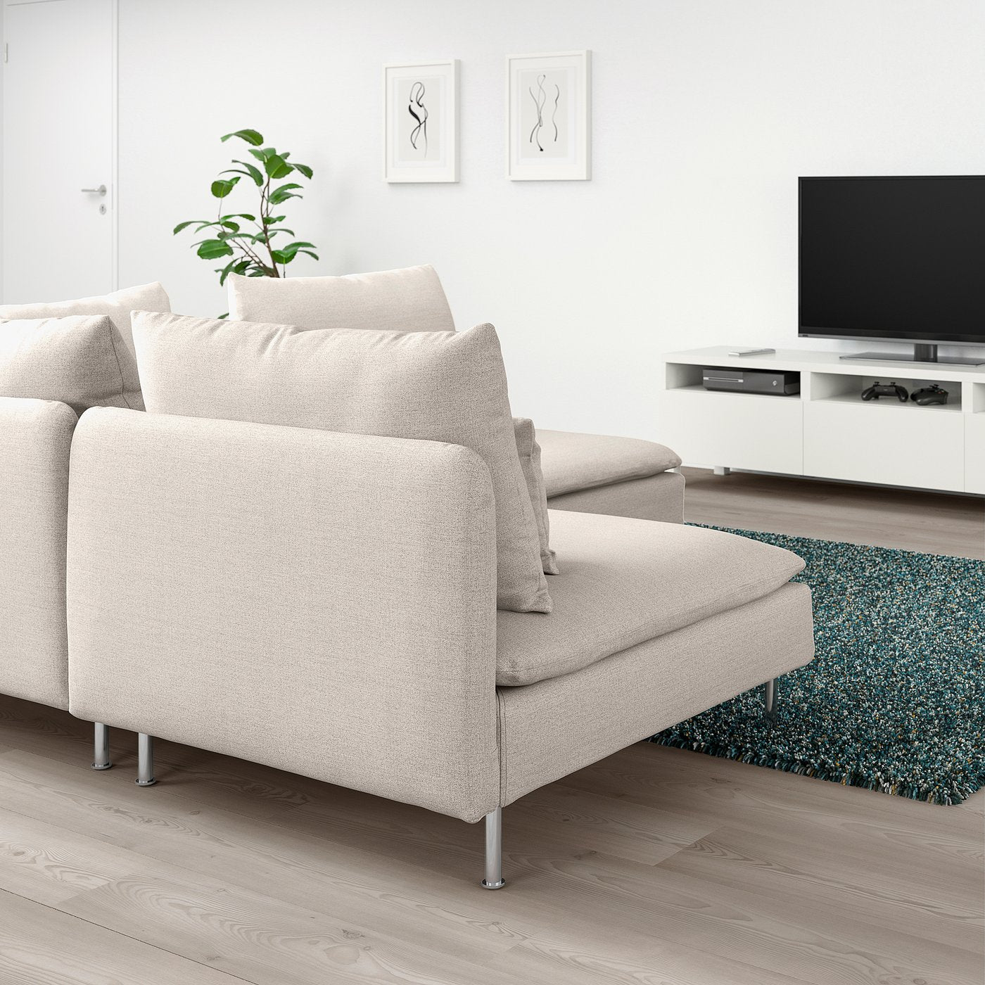 SÖDERHAMN corner sofa, 3-seat