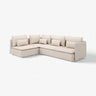SÖDERHAMN corner sofa, 4-seat, with open end/Gransel natural