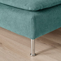 SÖDERHAMN - 4 seater corner sofa, open end/Kelinge grey-turquoise