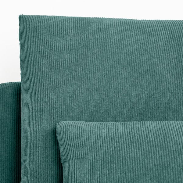 Ikea SÖDERHAMN - 4-seater corner sofa, open end/Kelinge gray-turquoise