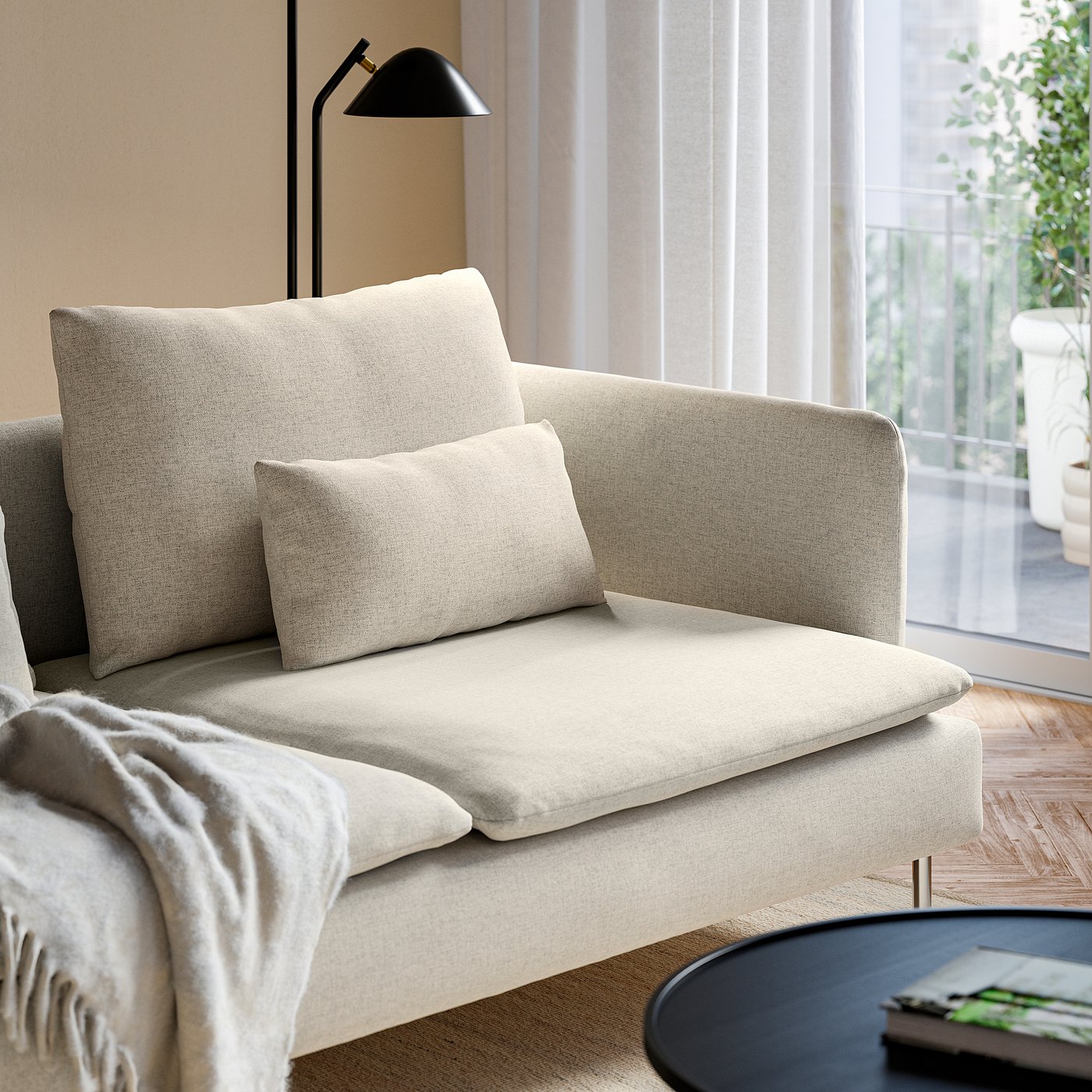 SÖDERHAMN corner sofa, 4-seat