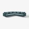 SÖDERHAMN corner sofa, 6-seat, Alhamn dark grey-blue